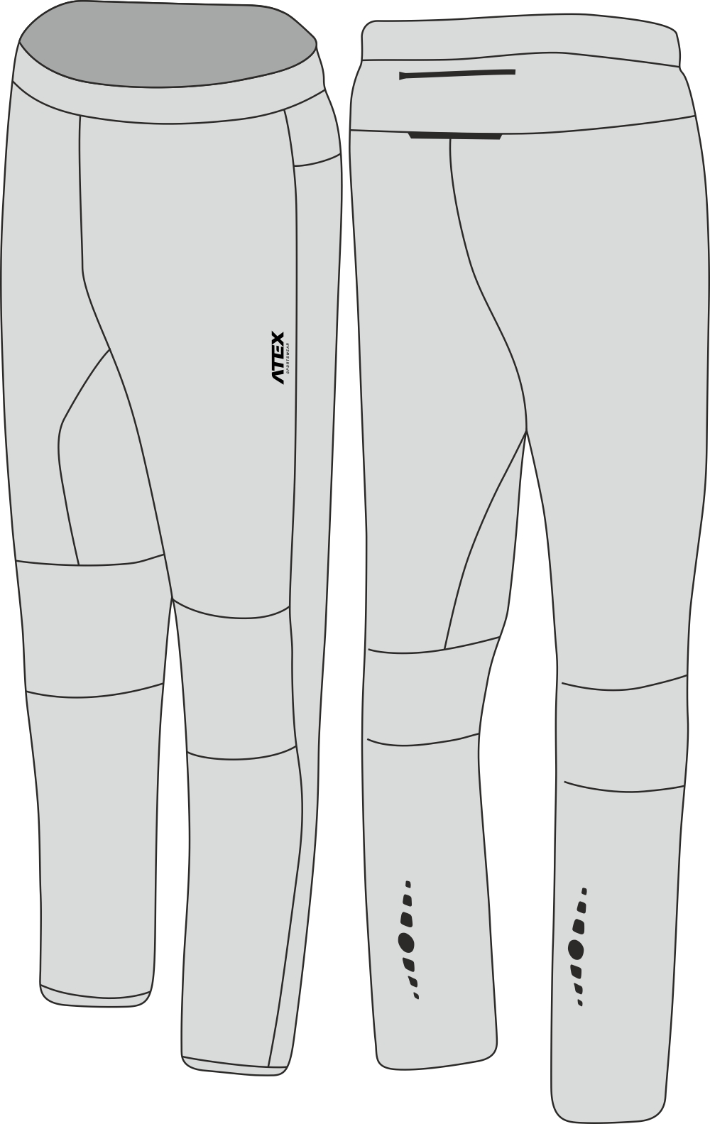 Long orienteering trousers DENODER