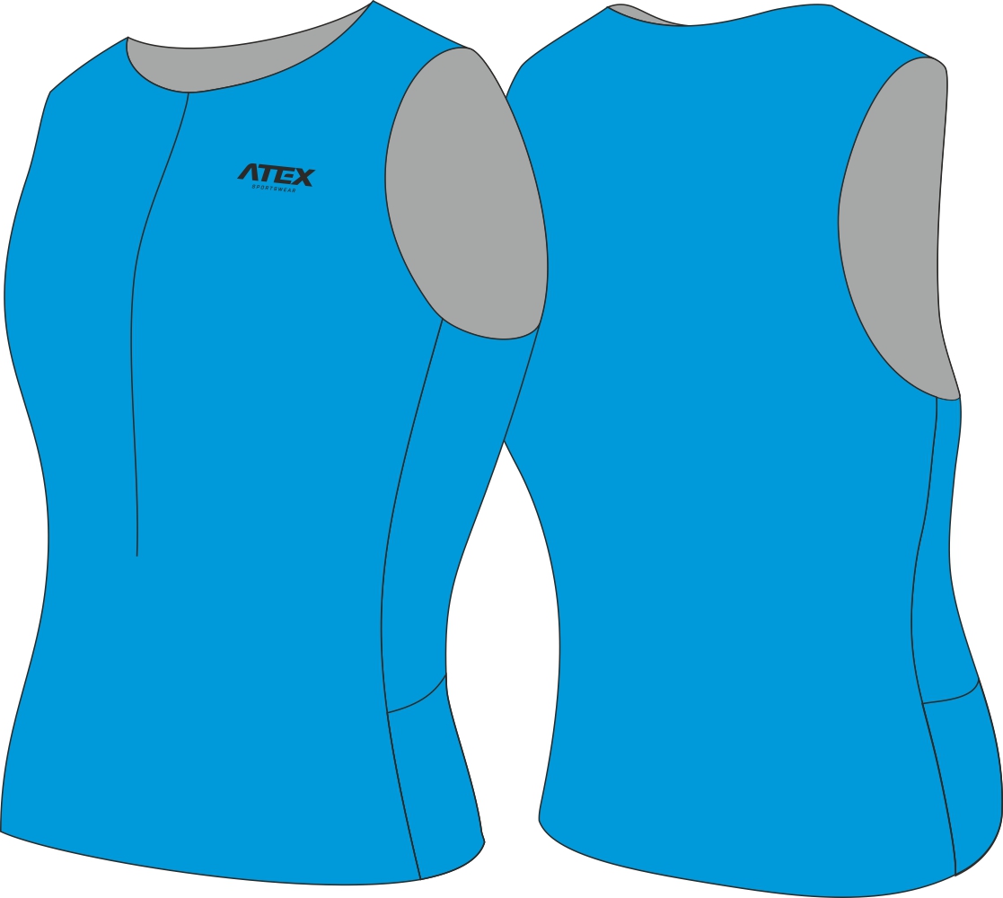 Triathlon top with side pockets