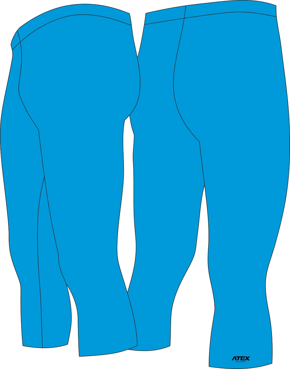 Pantalon de course extensible 3/4
