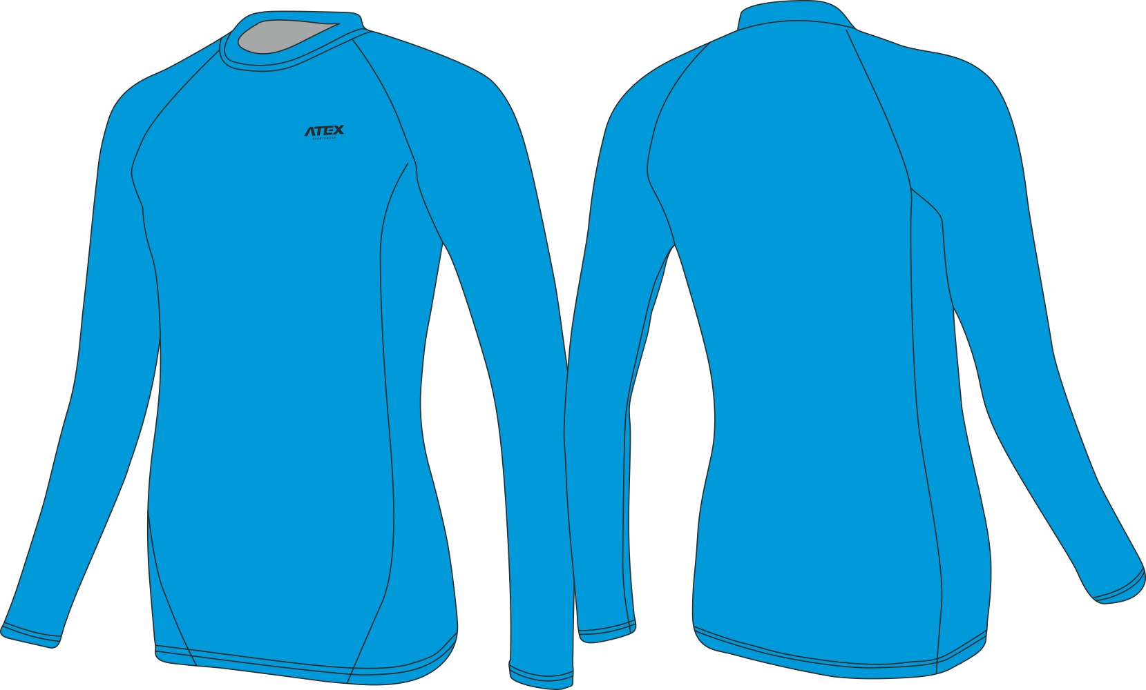 Maillot de course athlétique ajusté à manches longues pour femmes