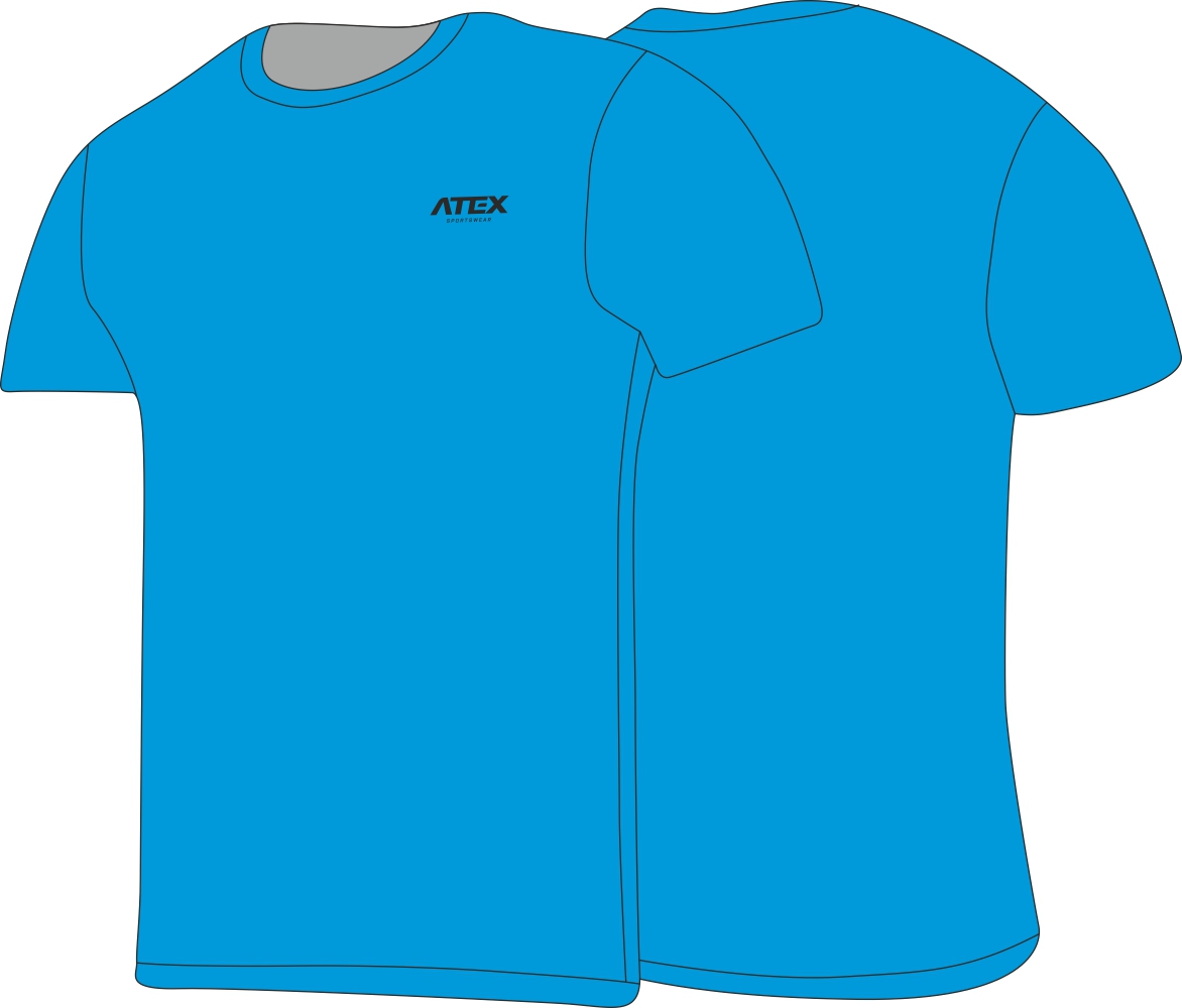 Athletic-running jersey with short sleeves