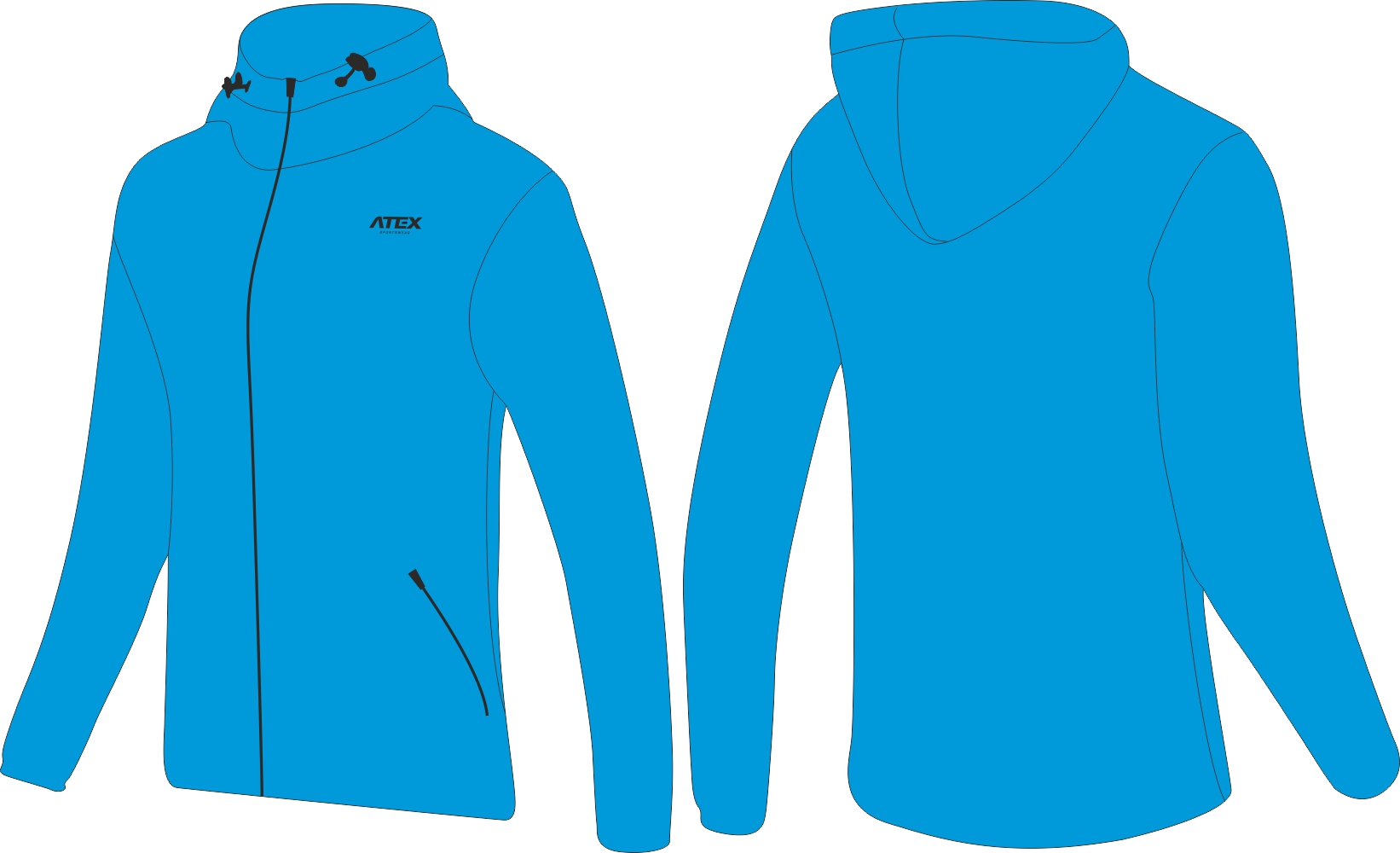 Sweat-shirt de sport pour femmes avec poches et capuche