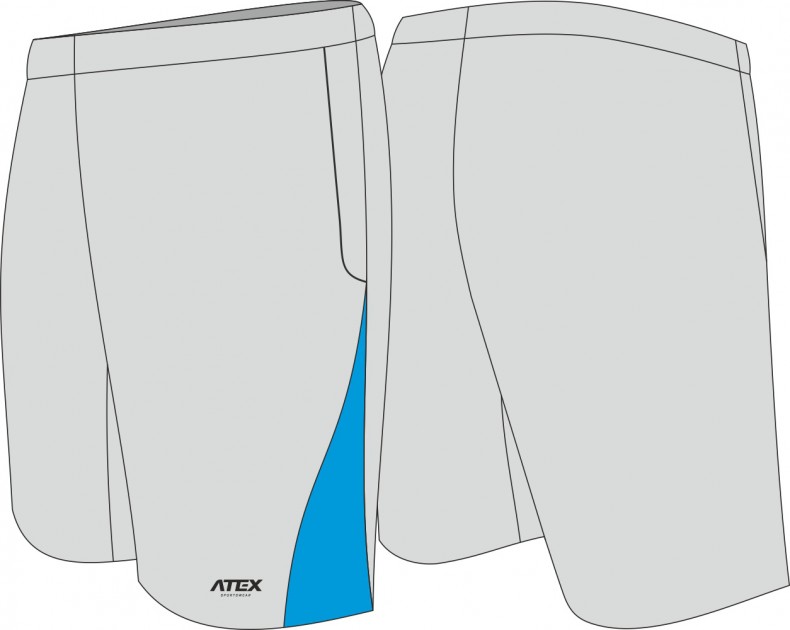 Sports shorts with side pockets