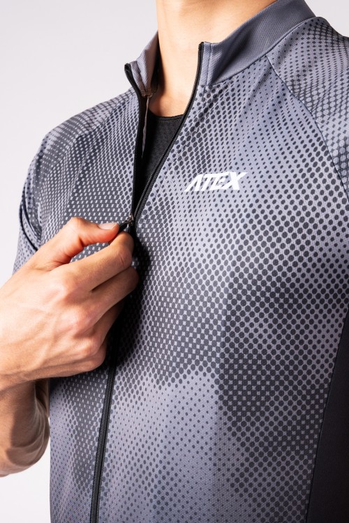 Maillot de cyclisme SPORT à manches courtes, épaules larges