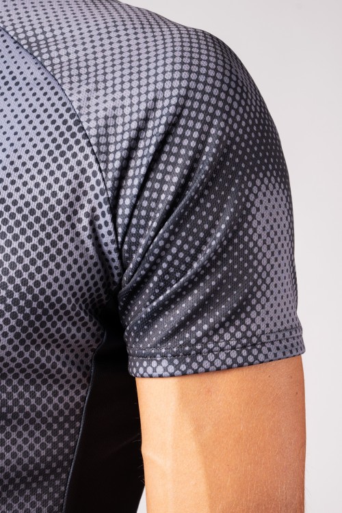 Maillot de cyclisme SPORT à manches courtes, épaules larges