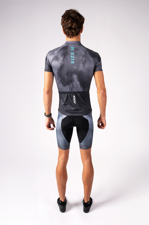 Maillot de cyclisme SPORT à manches courtes, épaules larges